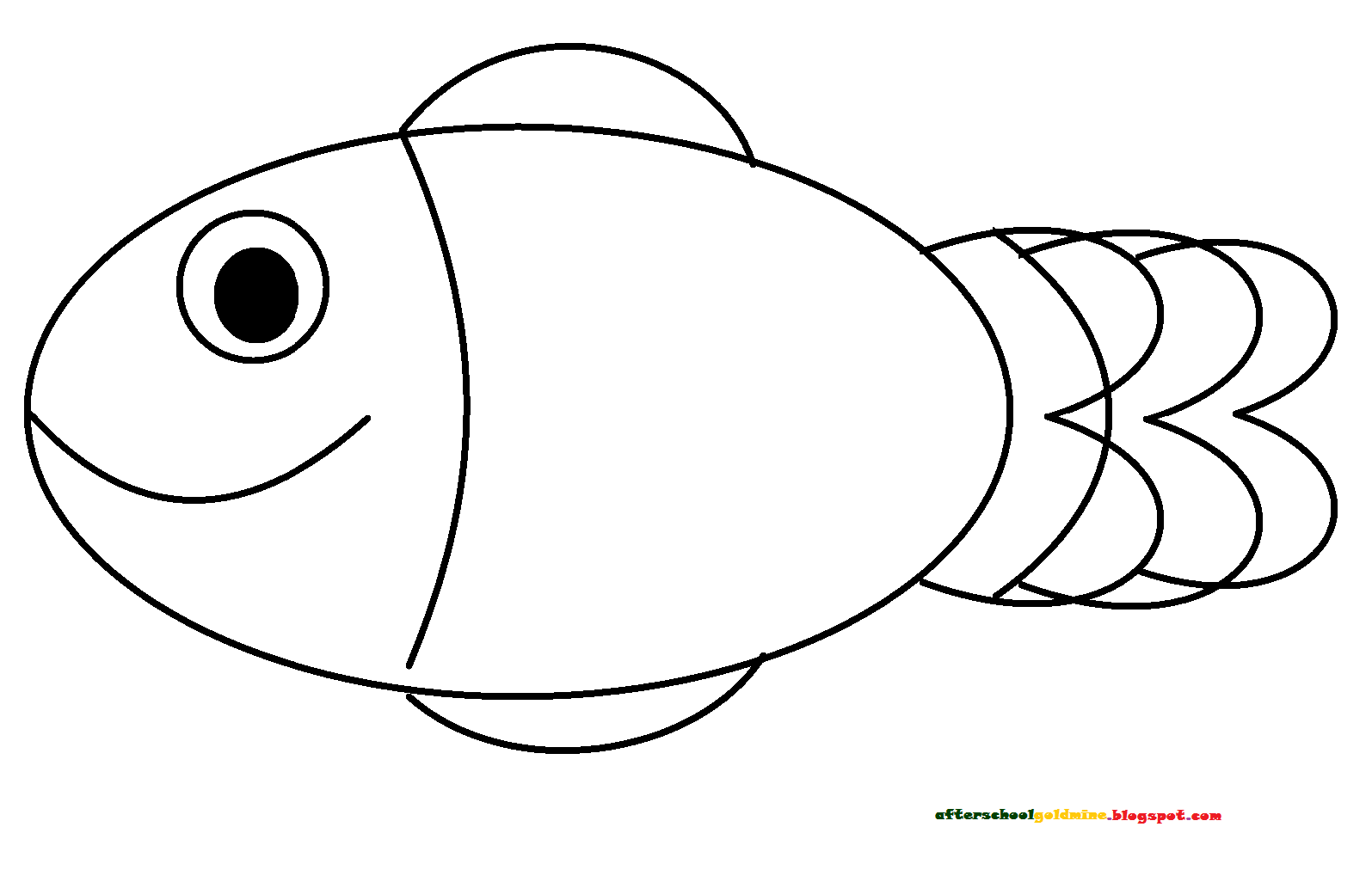 Free Simple Fish Coloring Page, Download Free Simple Fish Coloring Page