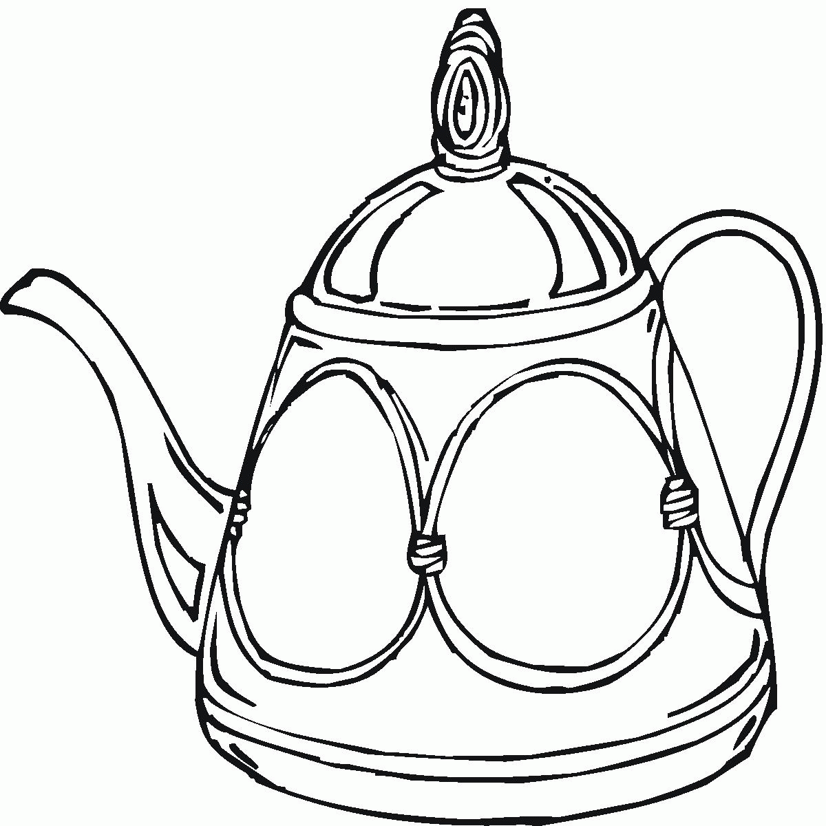 teapot coloring page Clip Art Library