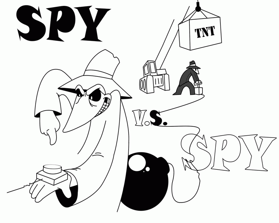 Spy Coloring Pages