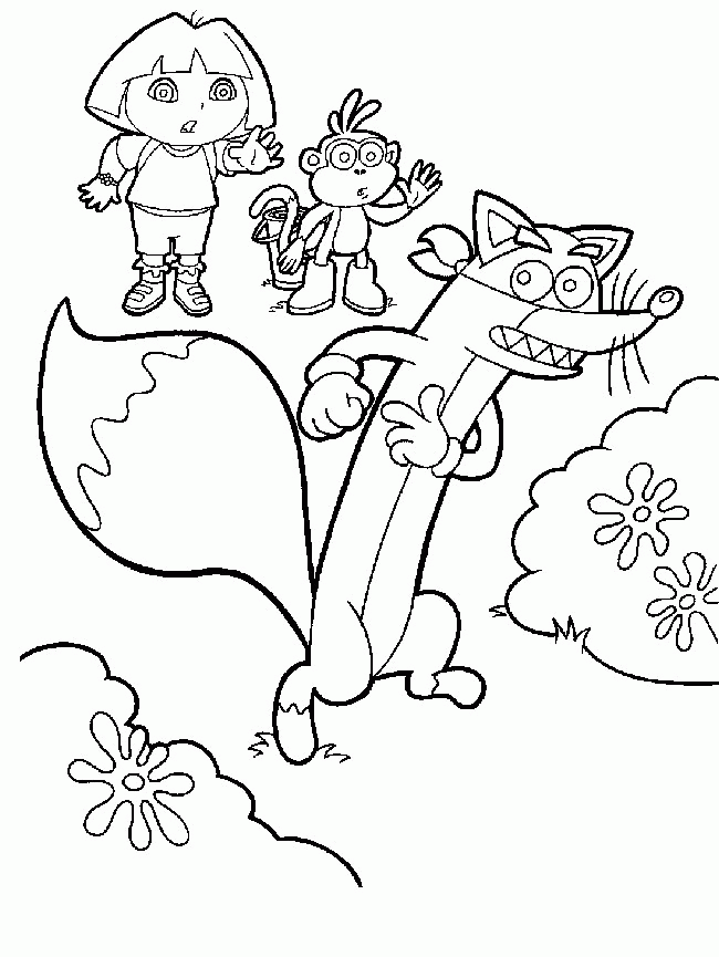 Dora The Explorer Swiper Coloring Pages Clip Art Library The Best Porn Website