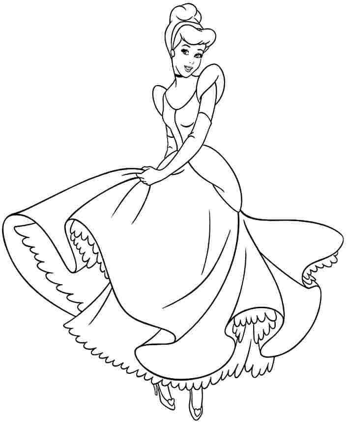cinderella disney princess coloring pages Clip Art Library