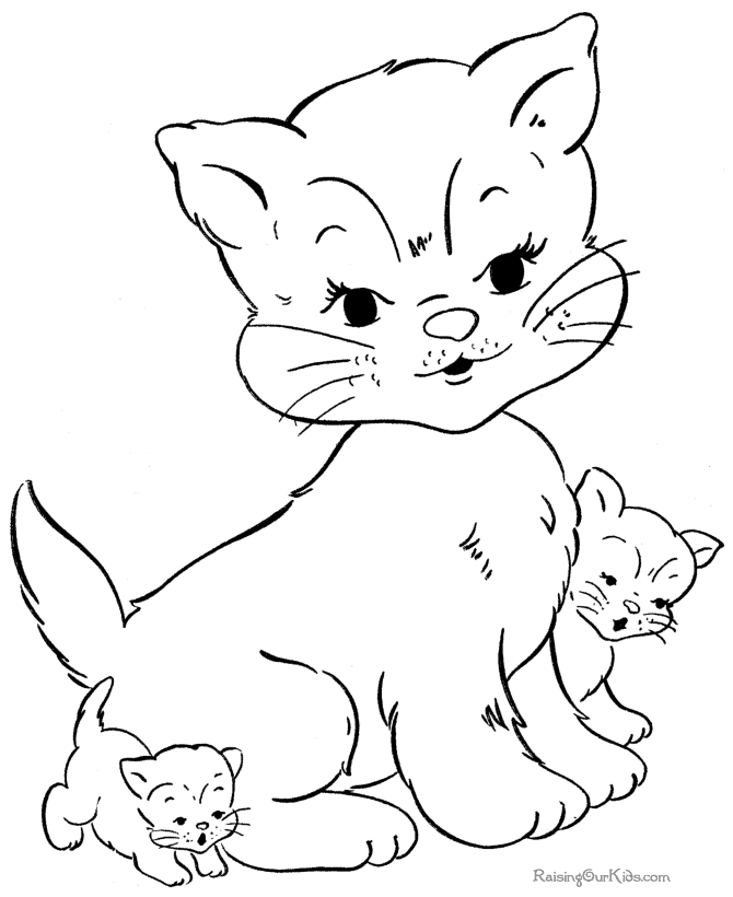 Free Christmas Cat Coloring Pages, Download Free Christmas Cat Coloring