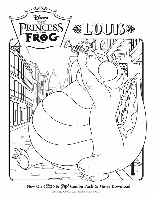 Free Princess And The Frog Coloring Pages To Print, Download Free