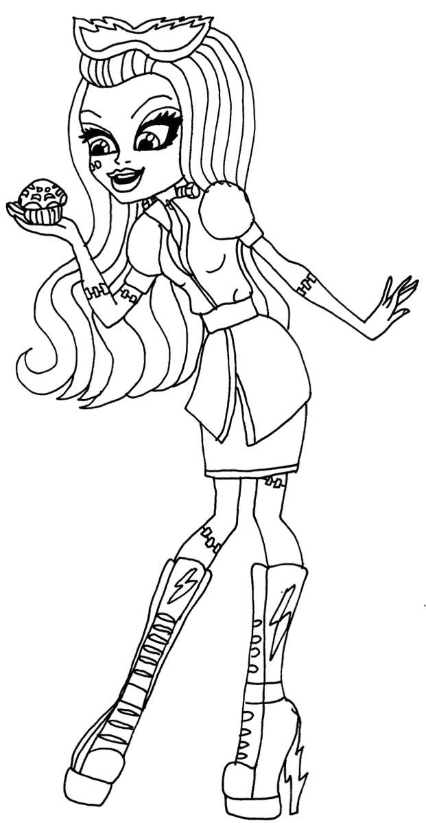 Free Monster High Frankie Stein Coloring Pages, Download Free Monster
