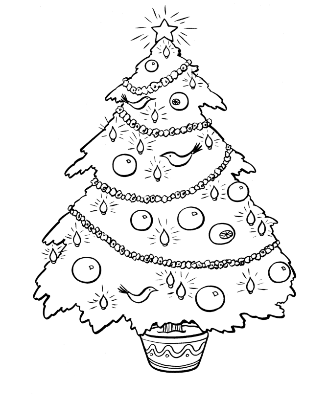decorate christmas tree drawing Clip Art Library