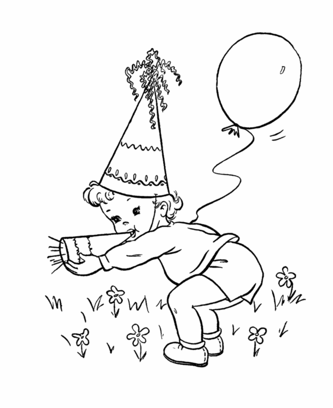 happy birthday colouring sheets Clip Art Library