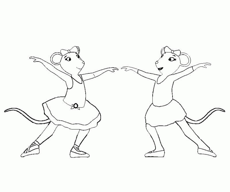 angelina ballerina coloring pages Clip Art Library
