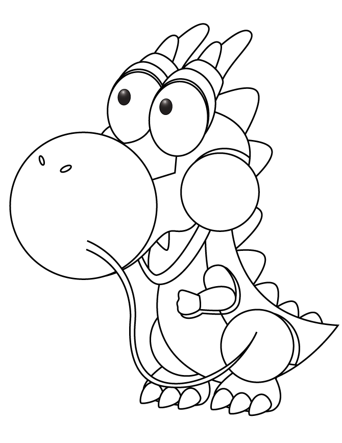 cute baby dragons coloring pages printable Clip Art Library