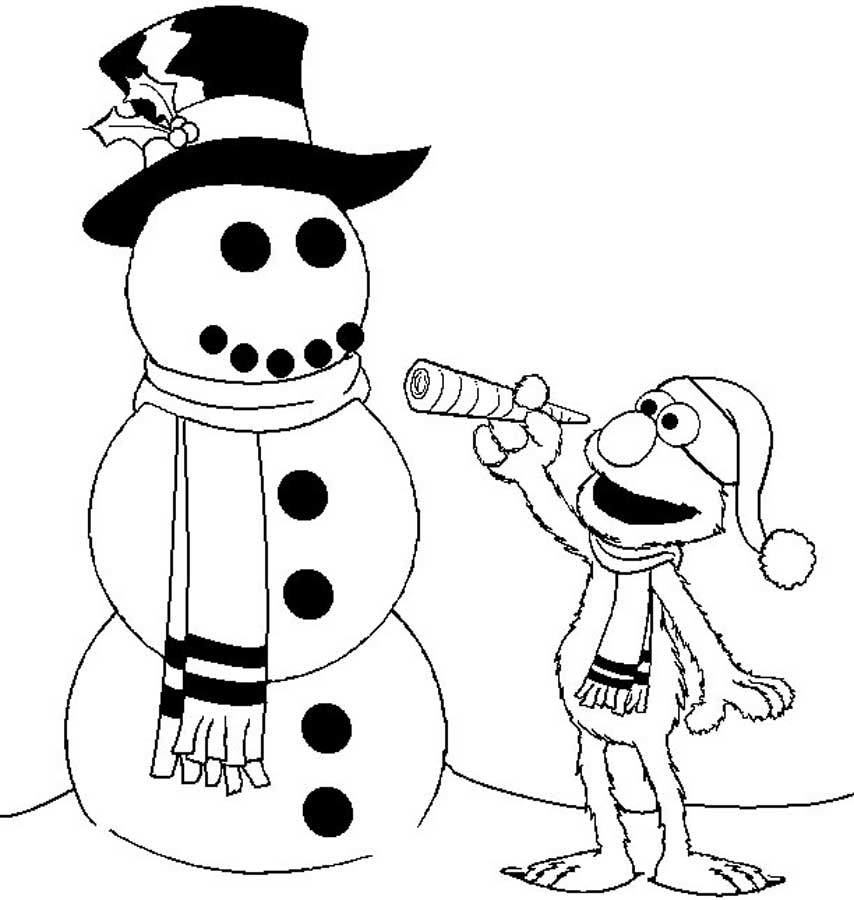 elmo christmas coloring pages printable 576261