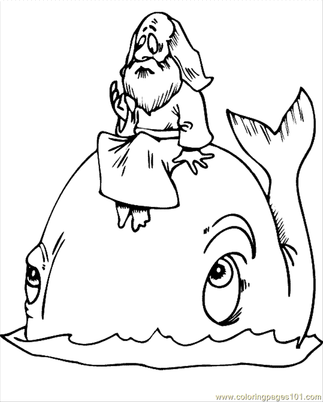 Free Jonah And The Whale Bible Story Coloring Pages, Download Free