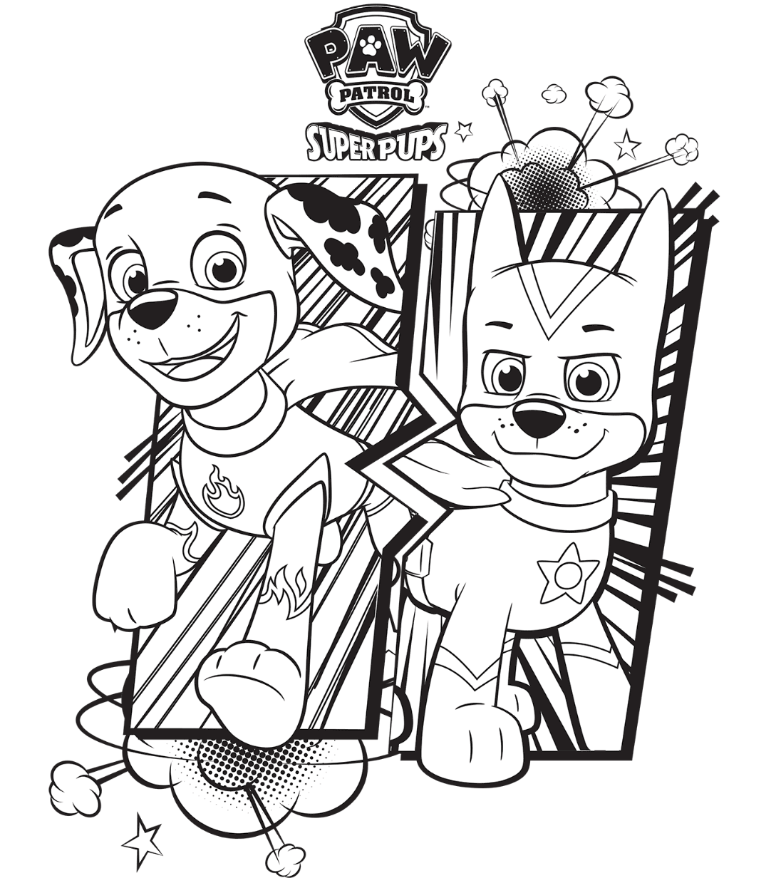PAW Patrol Tower Coloring Page