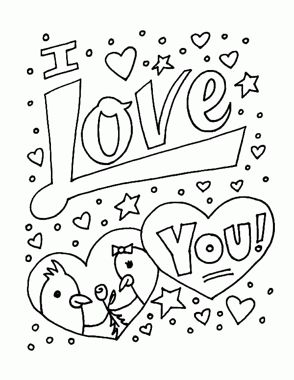 Free Coloring Pages That Say I Love You, Download Free Coloring Pages
