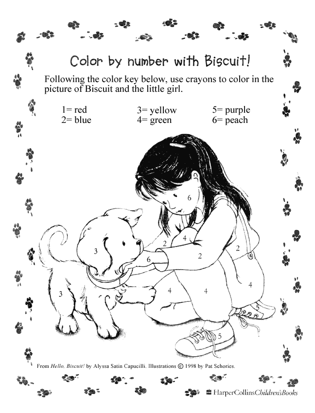 Free Biscuit The Puppy Coloring Pages, Download Free Biscuit The Puppy