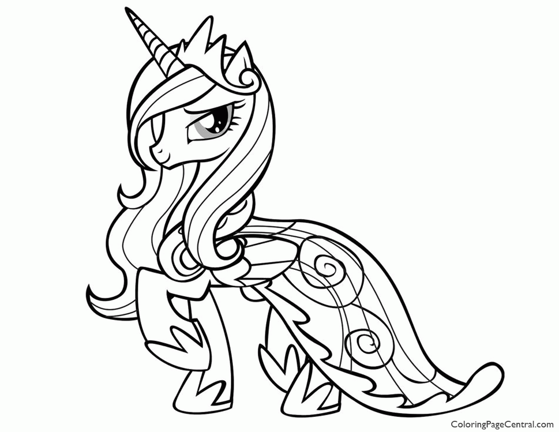 Free My Little Pony Coloring Pages Princess Cadence, Download Free My