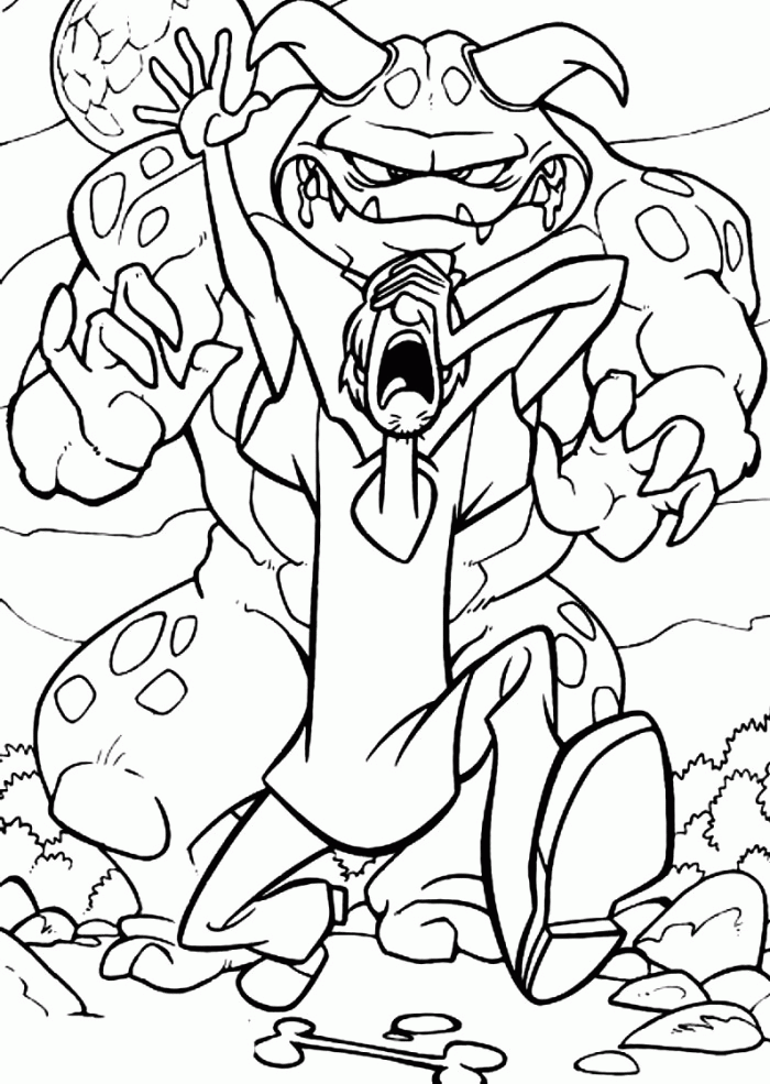 Scooby Doo Valentines Coloring Pages