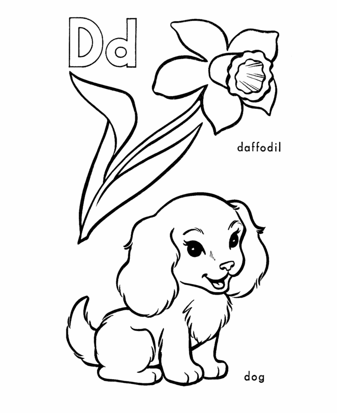 Free Letter D Coloring Pages, Download Free Letter D Coloring Pages png