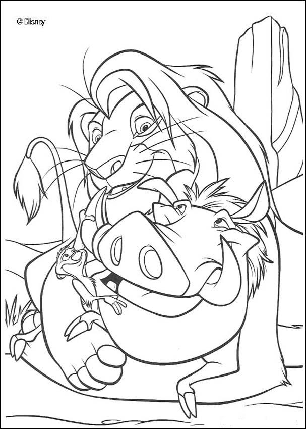 Free Timon And Pumbaa Coloring Pages, Download Free Timon And Pumbaa