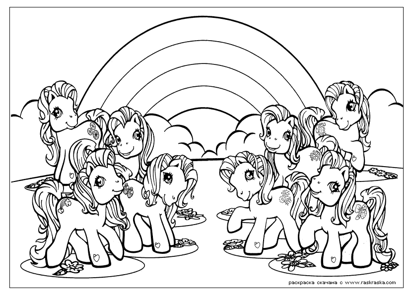 Free My Little Pony Christmas Coloring Pages, Download Free My Little