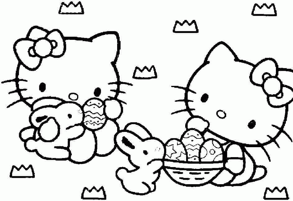 Hello Kitty Beach Coloring Pages