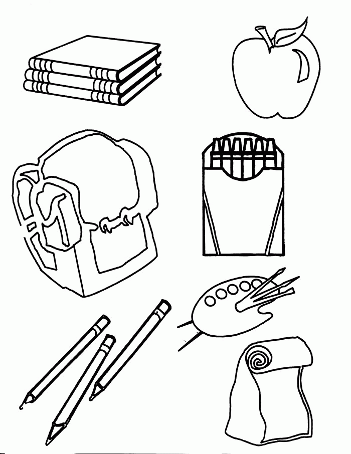 school coloring sheet Clip Art Library