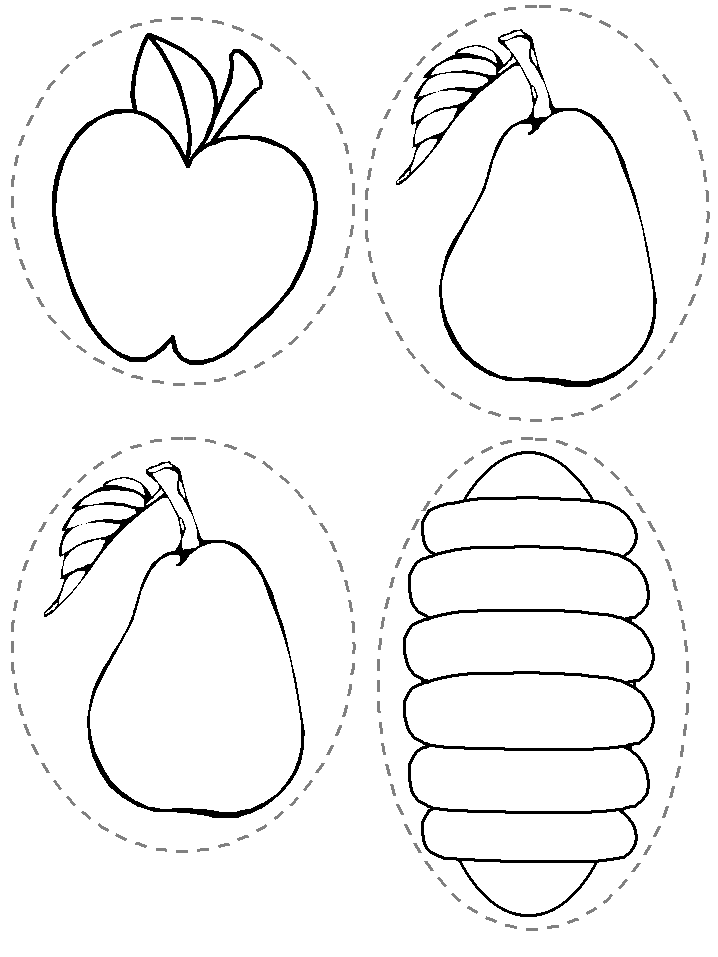 The Very Hungry Caterpillar Food Coloring Pages