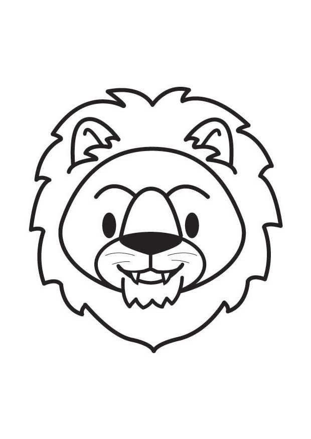 lion head coloring page 641491