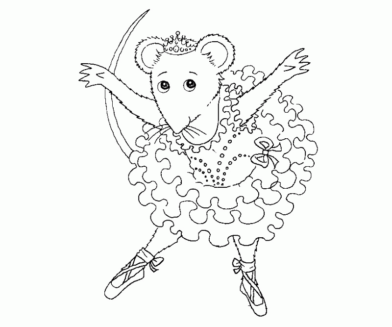 child angelina ballerina coloring pages Clip Art Library