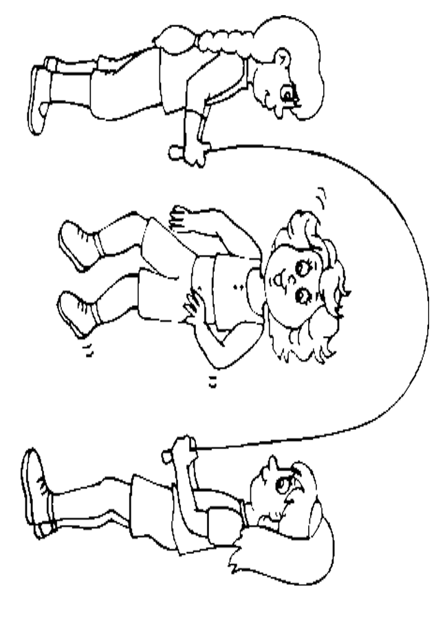 jump rope coloring page Clip Art Library