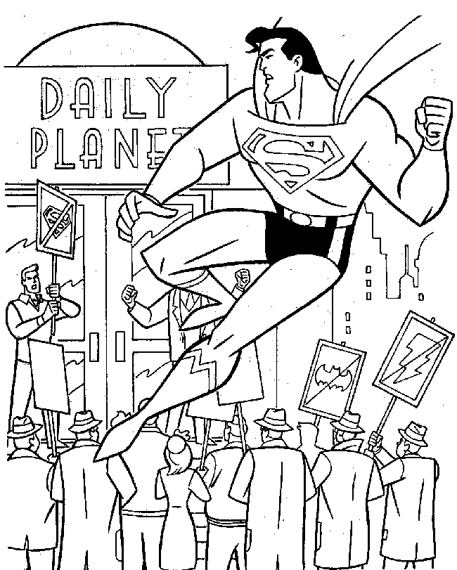 cute superman coloring page Clip Art Library