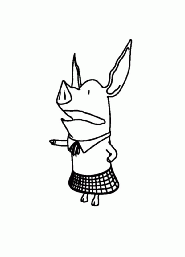 Free Olivia The Pig Coloring Page, Download Free Olivia The Pig