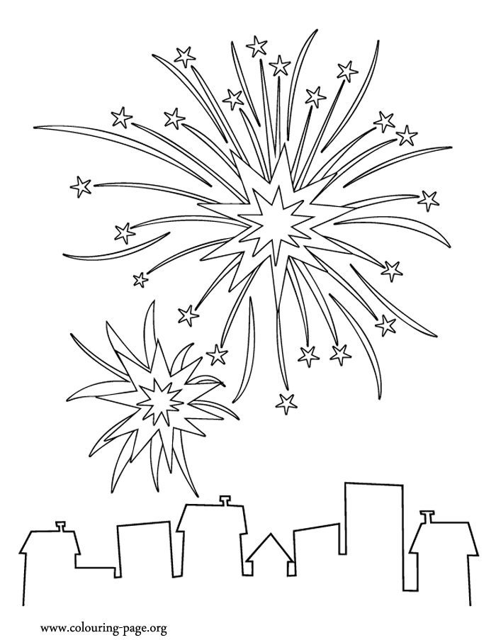 Free Free Download Firework Coloring Pages, Download Free Clip Art