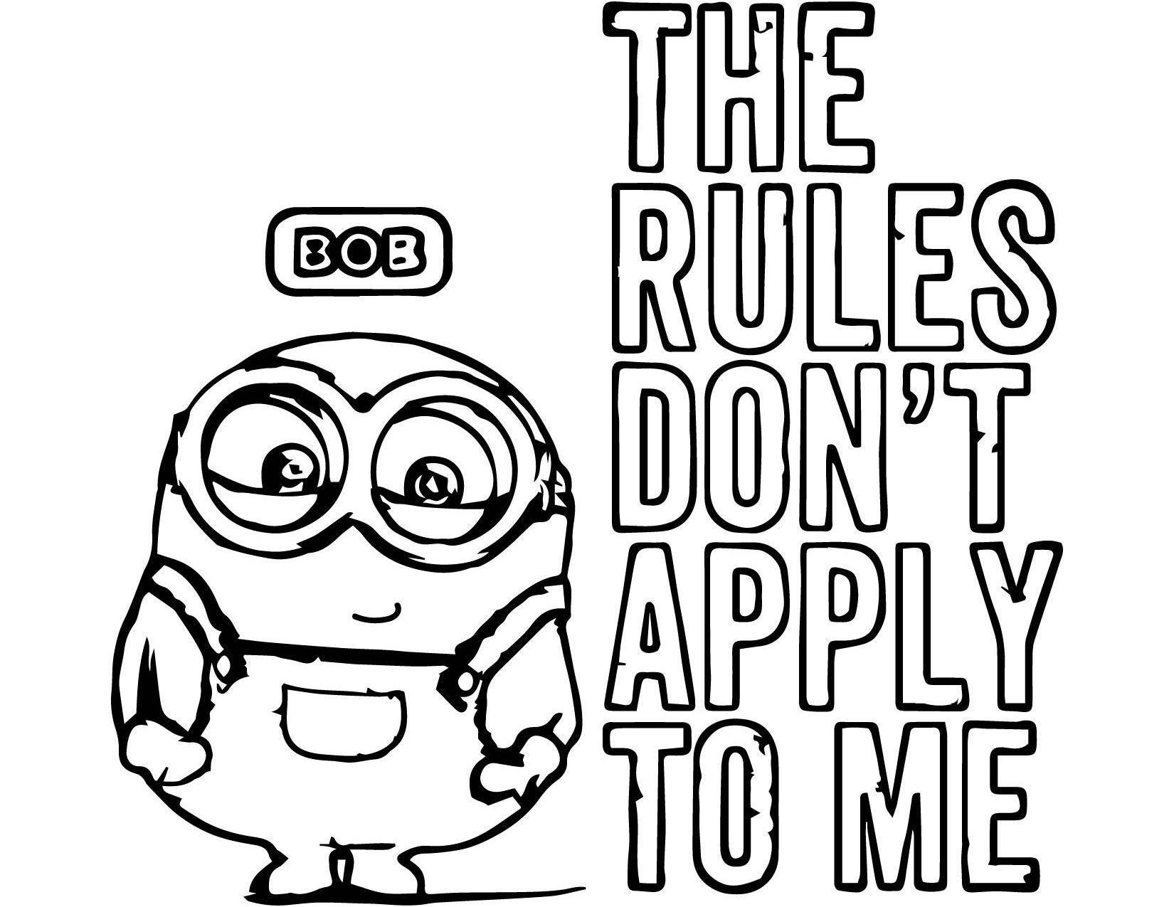 Free Minions Coloring Pages Bob, Download Free Minions Coloring Pages