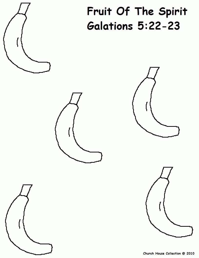 fruit of the spirit coloring Clip Art Library