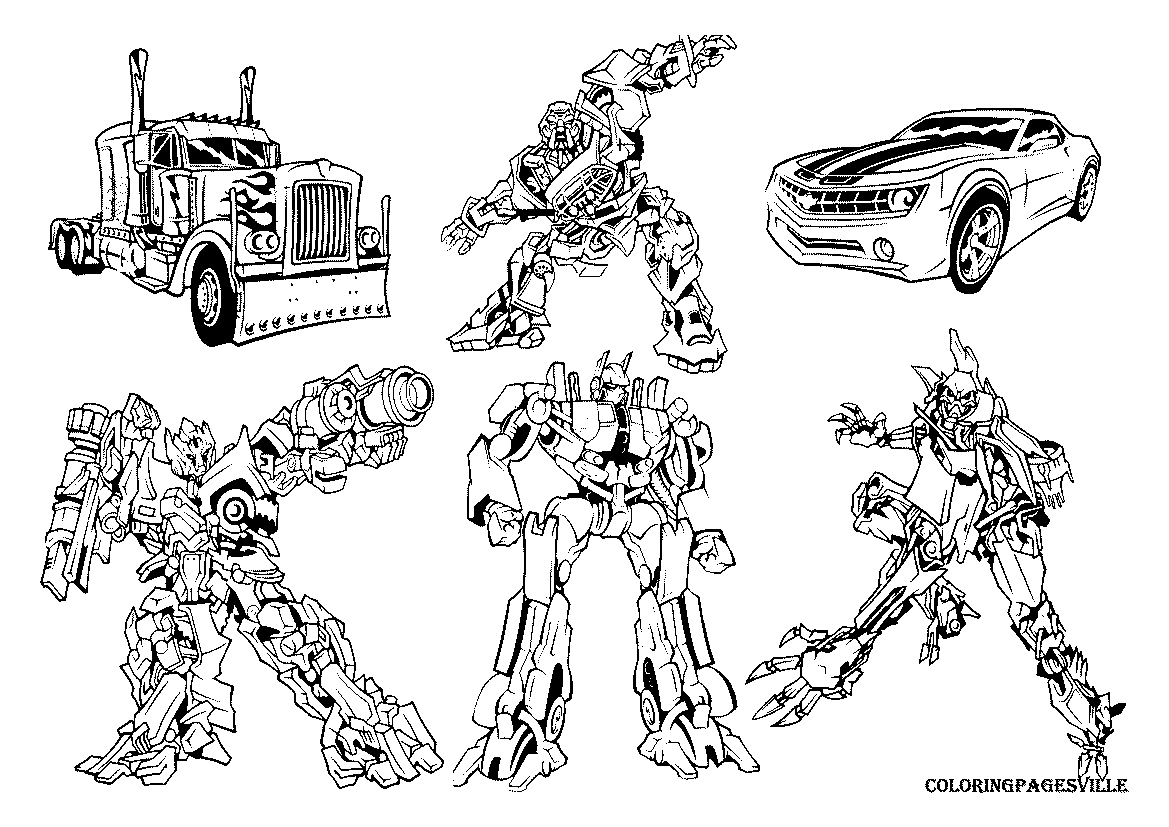 Bumblebee Transformers Printable Coloring - Clip Art Library