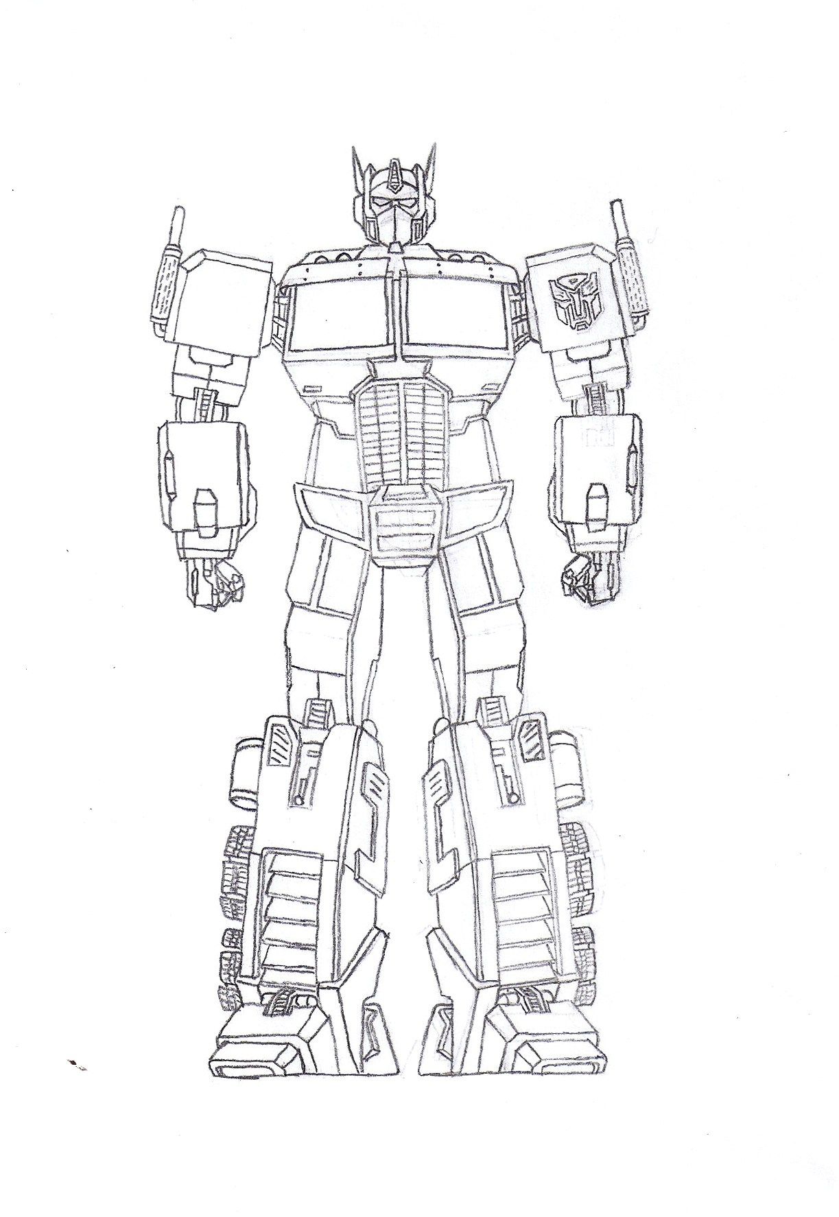 full optimus prime drawings 600511