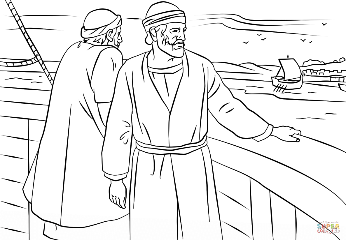 paul and barnabas missionary journey coloring page Clip Art Library