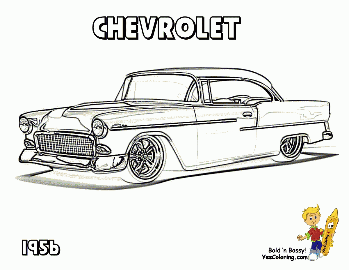 Hot Rod Coloring Pages to Print Rev Up Your Creativity!