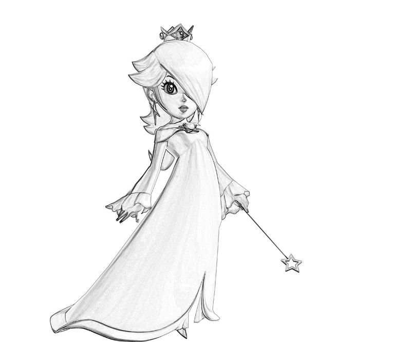 baby rosalina coloring page Clip Art Library