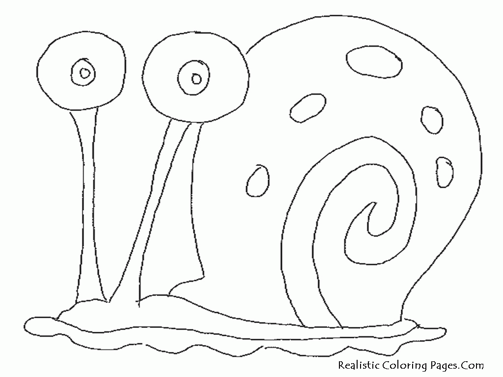 Free Spongebob And Gary Coloring Pages, Download Free Spongebob And