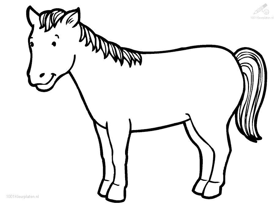 coloring pages for preschool horse Clip Art Library