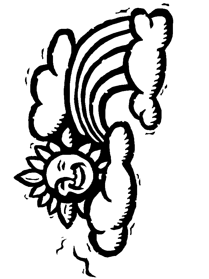 Free Coloring Page Rainbow, Download Free Coloring Page Rainbow png