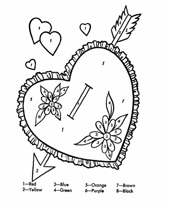 Free St Valentine Coloring Page, Download Free St Valentine Coloring