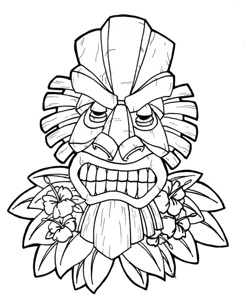 Tiki Mask Printable