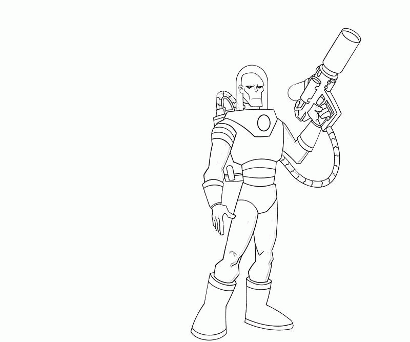 Lego Mr Freeze Coloring Pages