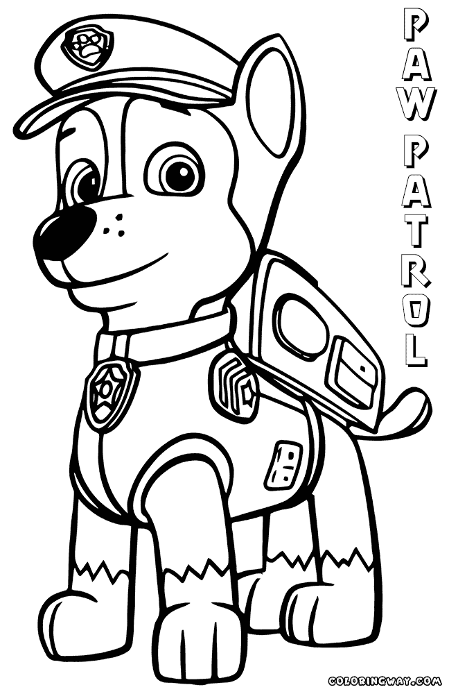 printable free colouring pages paw patrol Clip Art Library