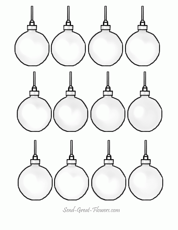 christmas ornaments coloring pages Clip Art Library