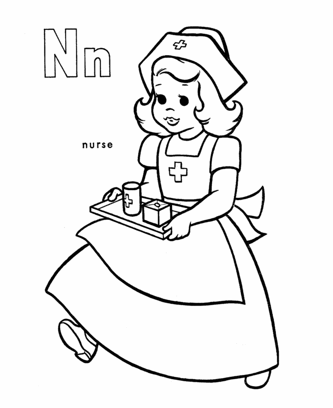 Free Letter N Coloring Pages Preschool, Download Free Letter N Coloring Pages Preschool png