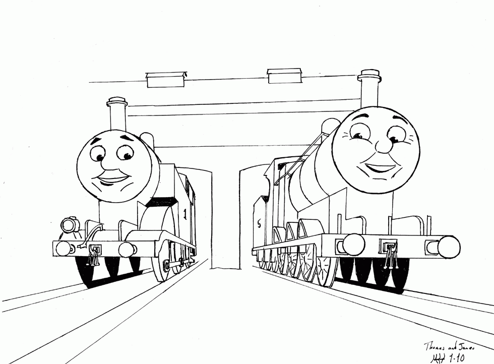 Toby Train Coloring Pages