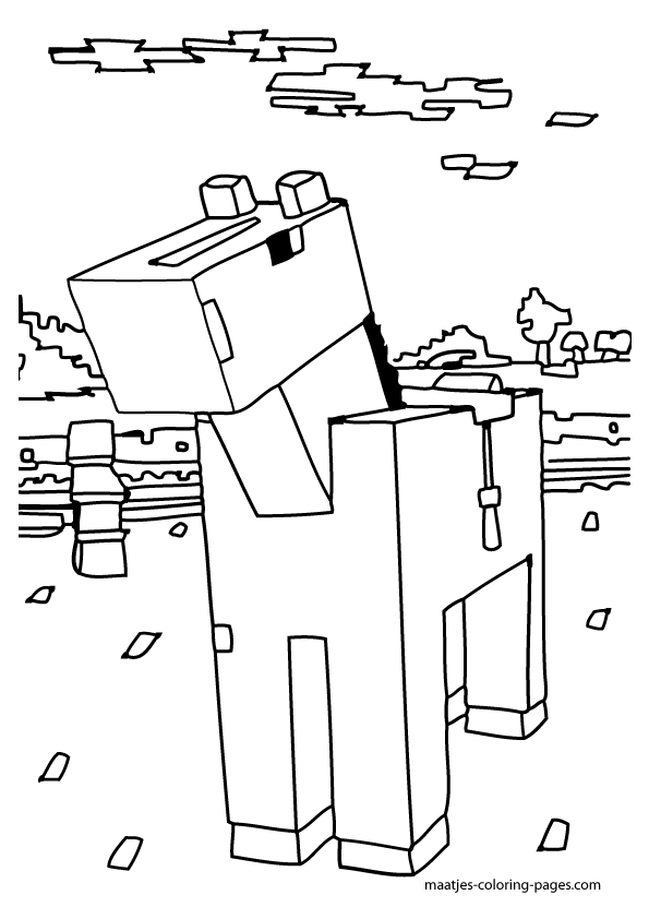 Free Minecraft Coloring Pages Cat, Download Free Minecraft Coloring