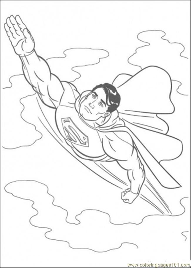 cute superman coloring page 744373